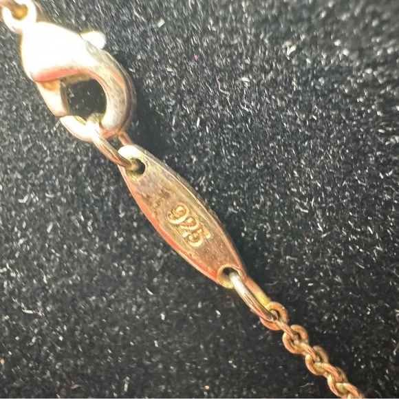 VTG Tiffany & Co. 925 Silver Circle 1837 Pendant 17” Necklace - Picture 7 of 8